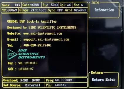 Three ways you can find lock-in amplifier version number information Three ways you can find lock-in amplifier version number information